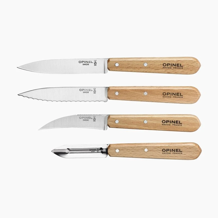 Opinel Natural 4 Essentials Knives Set