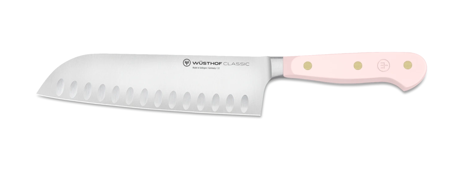 Wusthof Classic Colour Santoku With Hollow Edge Knife 17cm Pink Himalayan Salt (WT1061731617)
