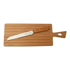 Sabatier® Beech Bread Board & Bread Knife Set (173324)