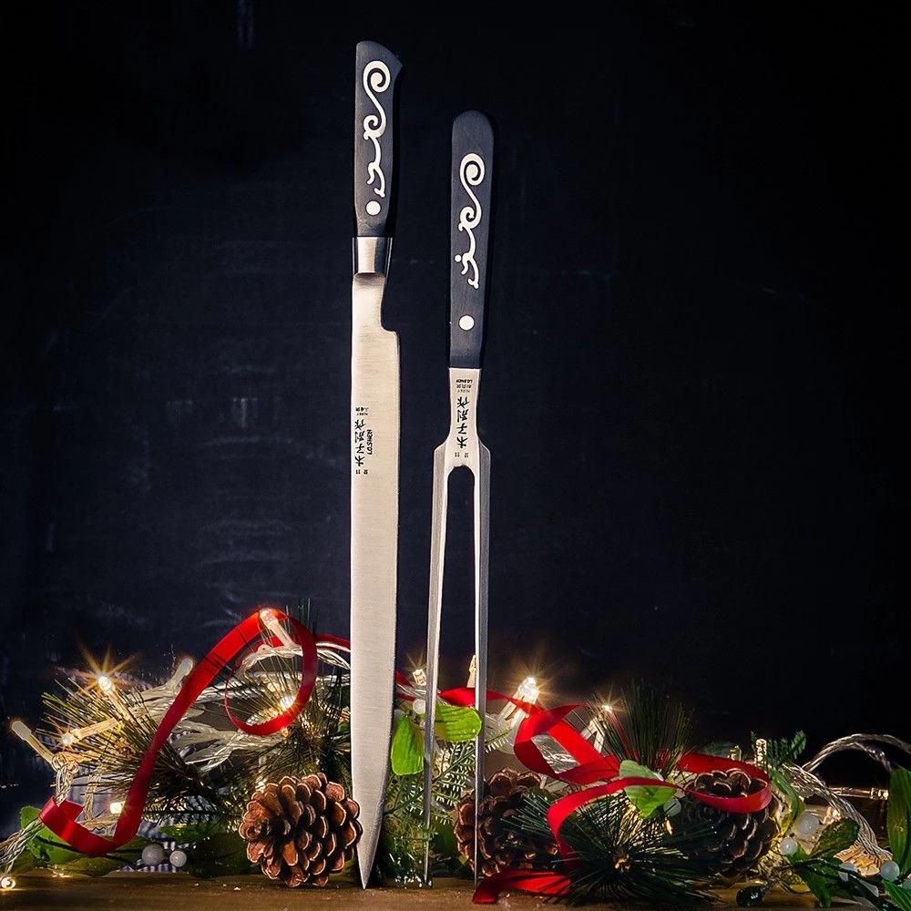 I.O.Shen 230mm Carving Knife And Carving Fork Set - Image 4