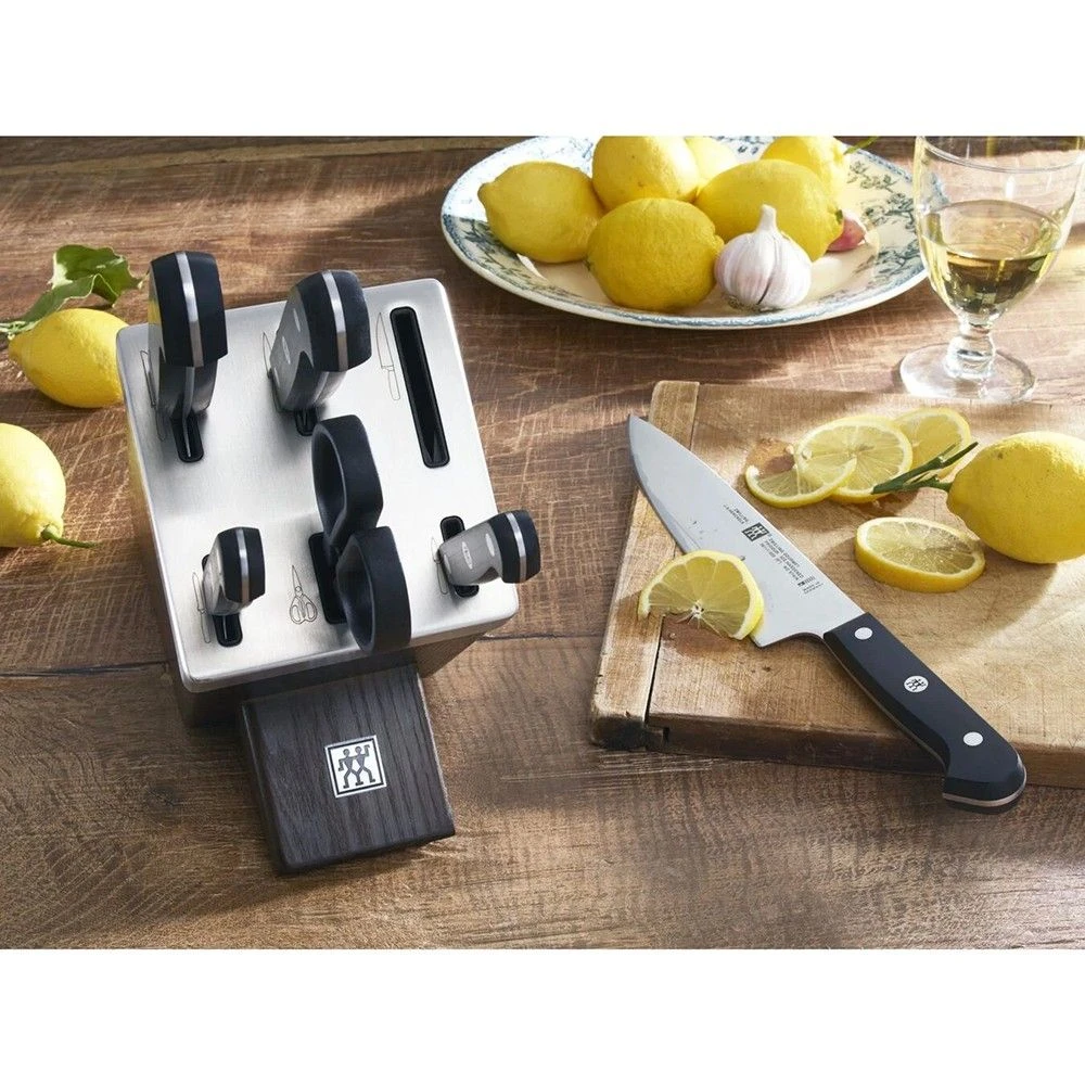 Zwilling Gourmet 7 Piece Brown Knife Block Set With Kis Technology (36133-000-0) - Image 11