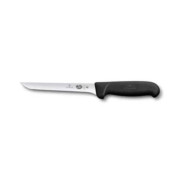 Victorinox Fibrox 15cm Boning Knife Curved Edge Wider Blade (5630315)