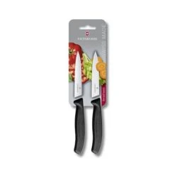 Victorinox Swiss Classic 2 X 10cm Paring Knife Set Black (67793B)