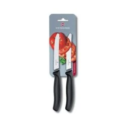 Victorinox Swiss Classic 2 X 11cm Tomato/Utility Knife Set Black (67833B)