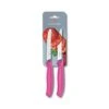 Victorinox Swiss Classic 2 X 11cm Tomato/Utility Knife Set Pink (67836L115B)