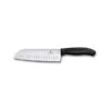 Victorinox Swiss Classic 17cm Santoku Knife Fluted Blade Black (6852317B)