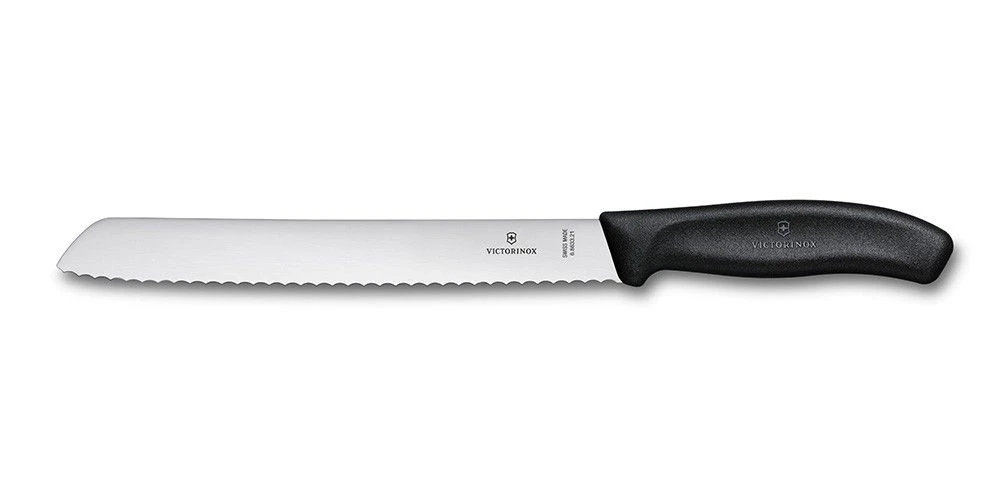 Victorinox Swiss Classic 21cm Bread Knife Serrated Edge Black (6863321B)