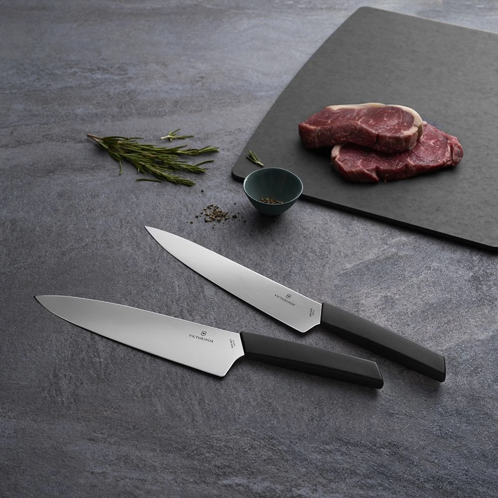 Victorinox Swiss Modern 20cm Carving Knife Extra Large Black (6901320B) - Image 2