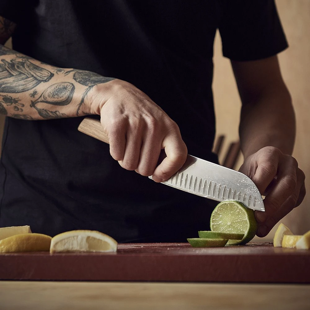 Victorinox Swiss Modern Walnut 17cm Santoku Knife (6905017KG) - Image 3