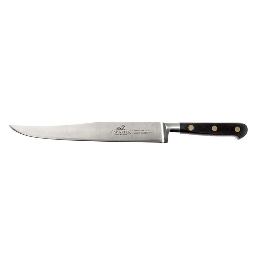 SabatierĀ® Ideal Brass Rivets 20cm Yatagan Curved Carving Knife