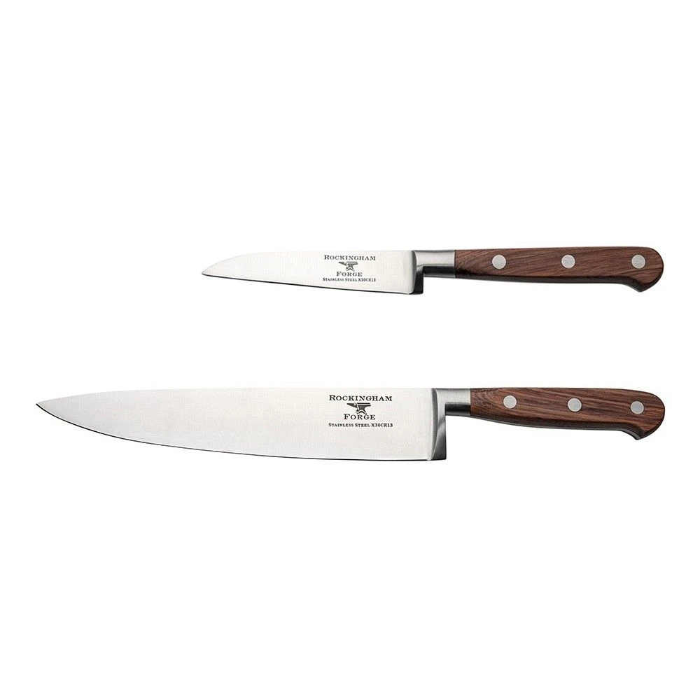Rockingham Forge Pro Wood Series 2 Piece Set (9cm Paring Knife & 20cm Chefs Knife)