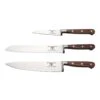 Rockingham Forge Pro Wood Series 3 Piece Set (9cm Paring Knife, 20cm Cooks Knife & 20cm Bread Knife)