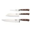 Rockingham Forge Pro Wood Series 3 Piece Set (9cm Paring Knife, 13cm Santoku Knife & 20cm Cooks Knife)