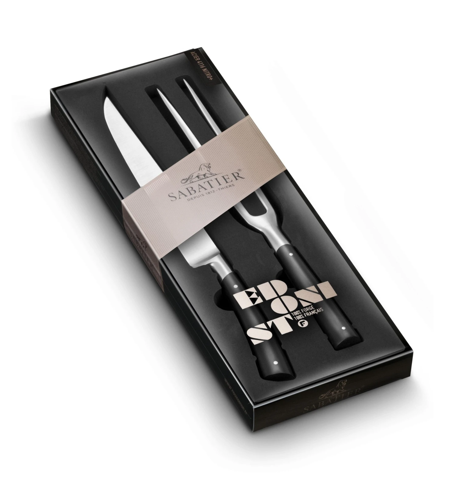 Lion SabatierĀ® Edonist 2pce Carving Knife And Fork Set