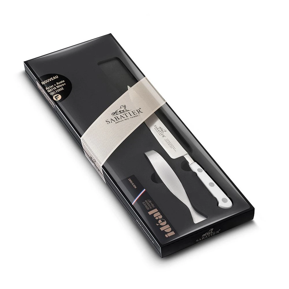Lion SabatierĀ® Ideal Toque Blanche 2 Piece Set - Filleting Knife & Tweezers (White Handle With Stainless Steel Rivets) - Image 4