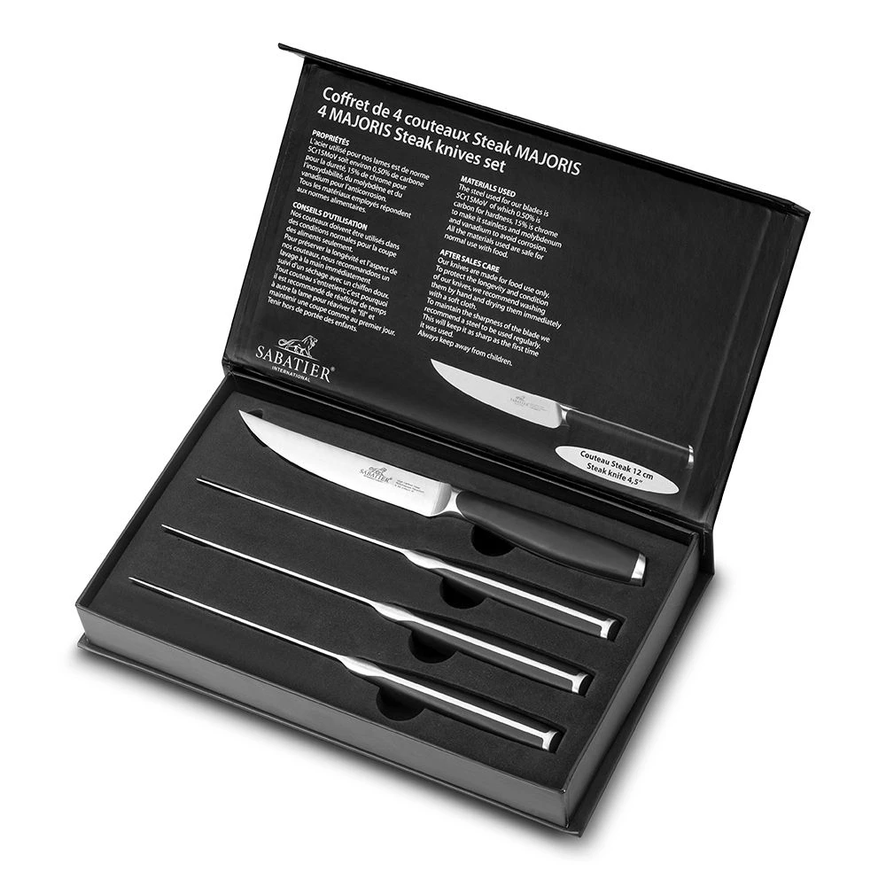 SabatierĀ® 4 Piece 12cm Majoris Serrated Steak Knife Set (900684) - Image 2