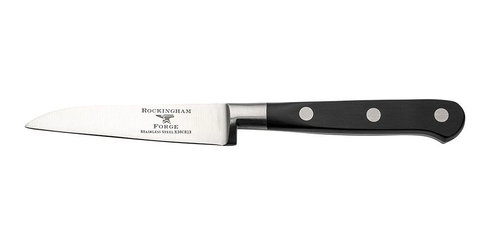 Rockingham Forge Pro Black Series 5 Piece Set With Roll (9cm Paring Knife, 13cm Utility, 20cm Cooks Knife, 20cm Bread & 20cm Carving Knife) - Image 2