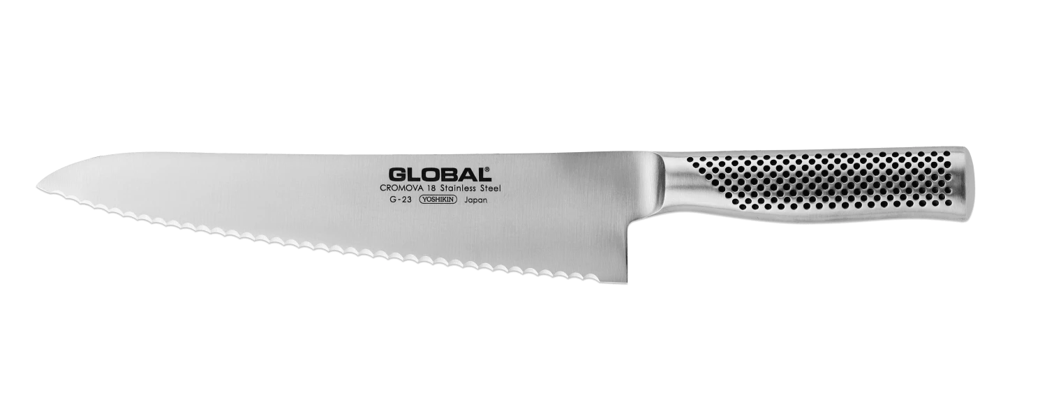 Global G23 - 24cm Scalloped Blade Bread Knife (G-23)
