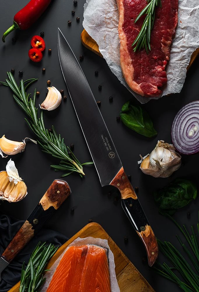 APOSL Carving Knife 21.5cm With A Hybrid Handle - Image 5