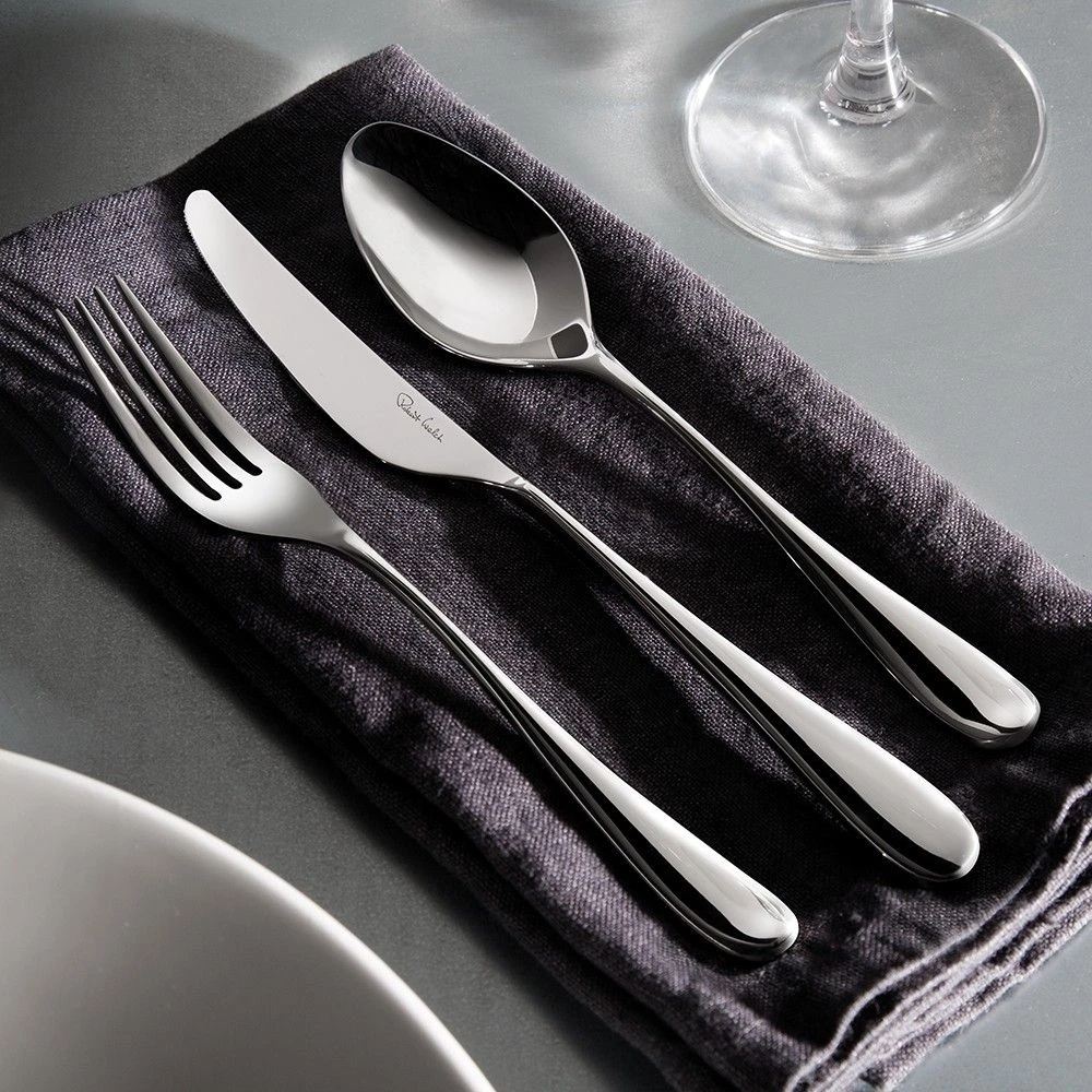 Robert Welch Arden Bright V Cutlery Set 56 Piece With Free Large Cutlery Tray - Image 6