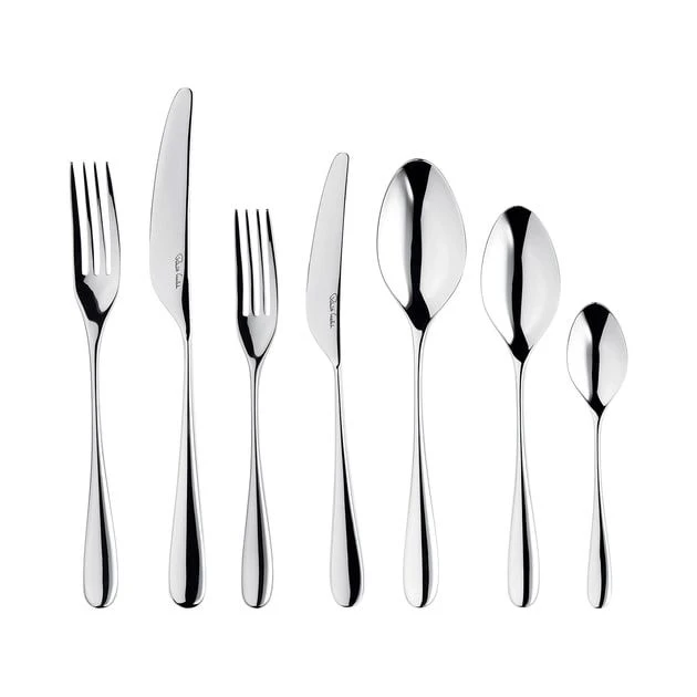 Robert Welch Arden Bright V Cutlery Set 56 Piece With Free Large Cutlery Tray - Image 2