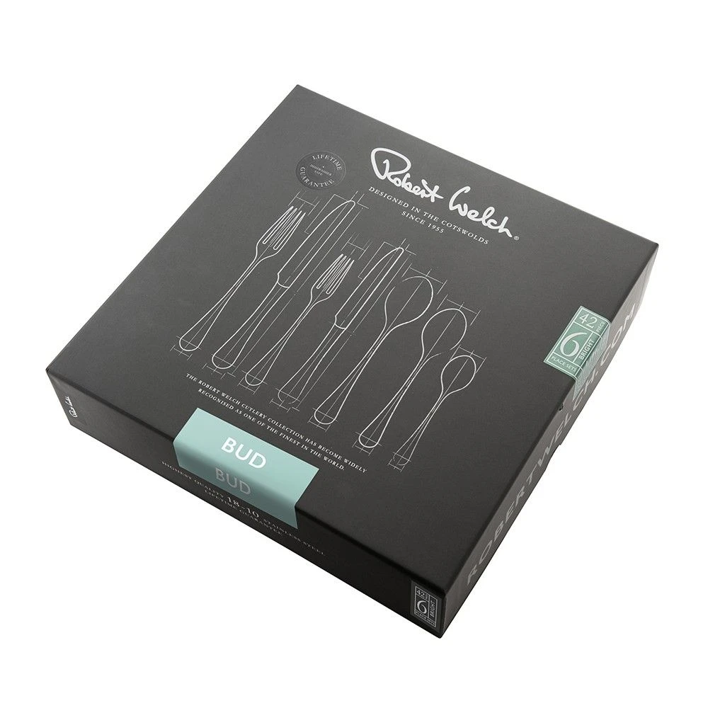Robert Welch Bud Bright V 42 Piece Set With Free Large Cutlery Tray - Image 8