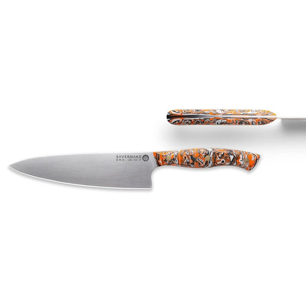 Savernake DNA CL18 18cm Chef's Knife - Anthracite, Arctic & Orange With Marble Handle - Image 2