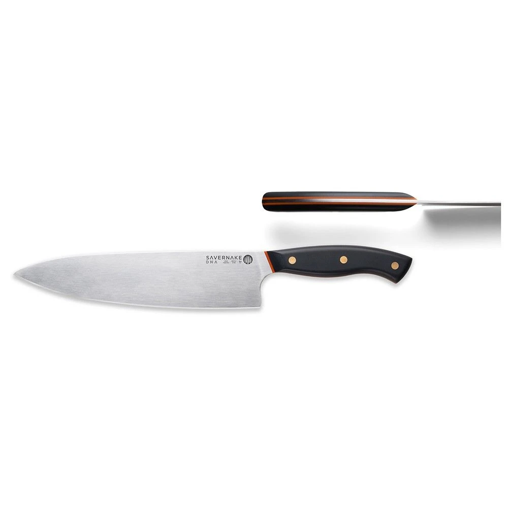 Savernake DNA DC21 21cm Chef's Knife - Anthracite & Orange With Traditional Handle - Image 2