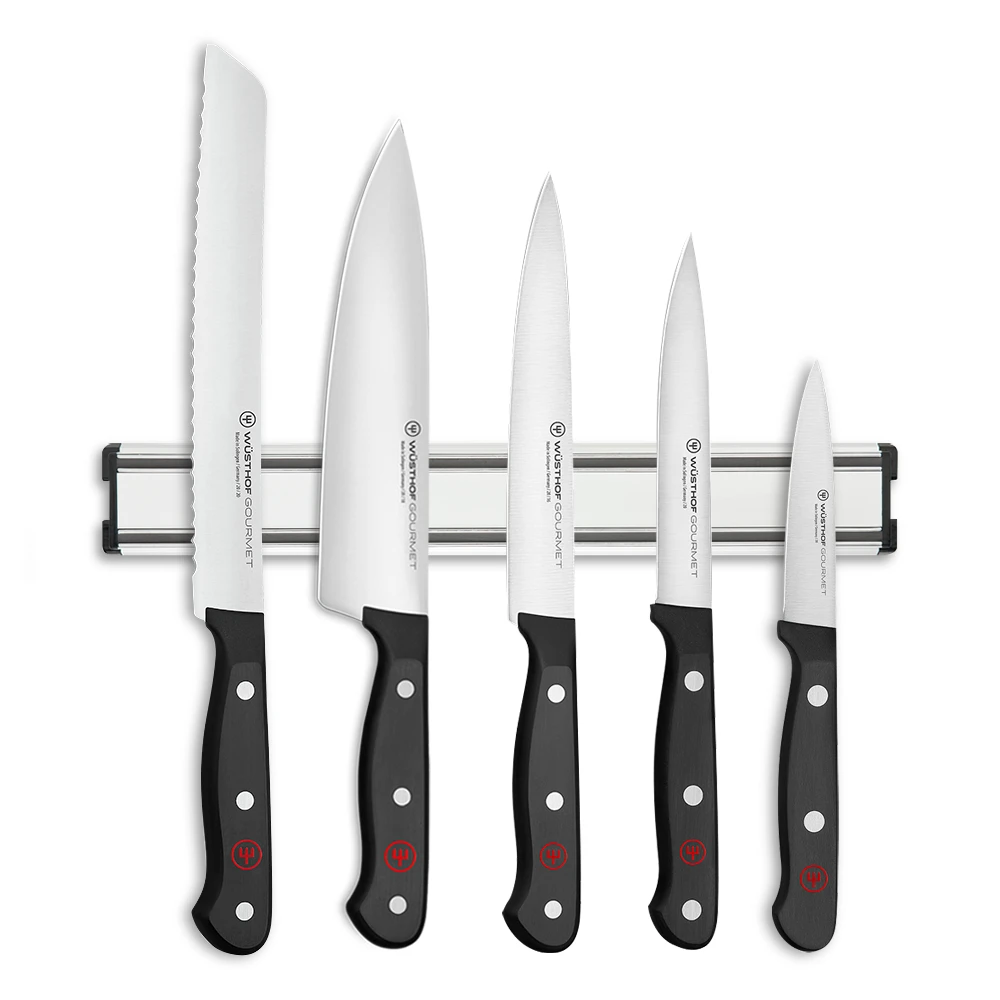Wusthof Gourmet 5 Piece Magnetic Knife Rack Set (EXCLU31MAG)