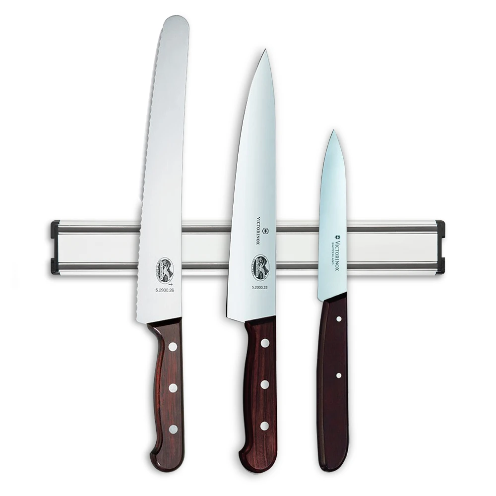 Victorinox Rosewood 3 Piece Magnetic Knife Rack Set (EXCLU9MAG)