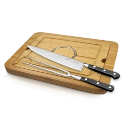 Exclusive Sabatier Licorne 3 Piece Carving Set With Board