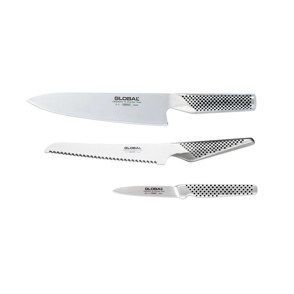 Global 3 Piece Set With Magnetic Knife Rack (EXCLU1MAG) - Image 2