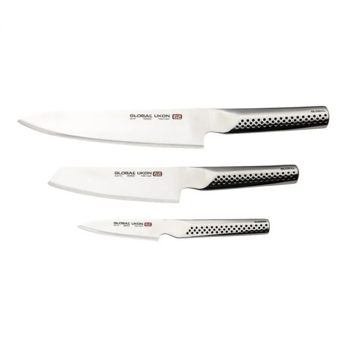 Global Ukon 3 Piece Knife Set (GU-3003)