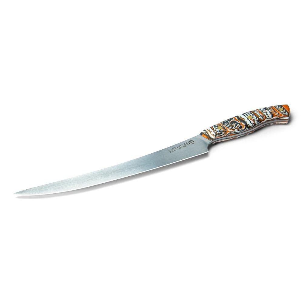 Savernake DNA PC26 26cm Carving Knife - Anthracite, Arctic & Orange With Marble Handle - Image 3