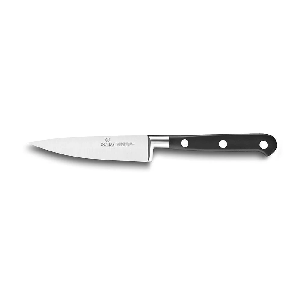 Lion Sabatier® Ideal 3 Piece Knife Set - 10cm Paring, 12cm Serrated Utility & 15cm Cooks Knife (Black Handle With Stainless Steel Rivets) - Image 2
