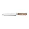 Lion Sabatier® Ideal Perigord 3 Piece Knife Set - 10cm Paring, 12cm Serrated Utility & 13cm Santoku Knife (Walnut Handle With Brass Rivets)