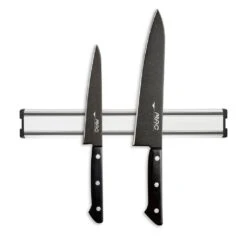 Mac Black 3 Piece Magnetic Knife Rack Set C/w 8" Cooks Knife (MAC2BNDL)