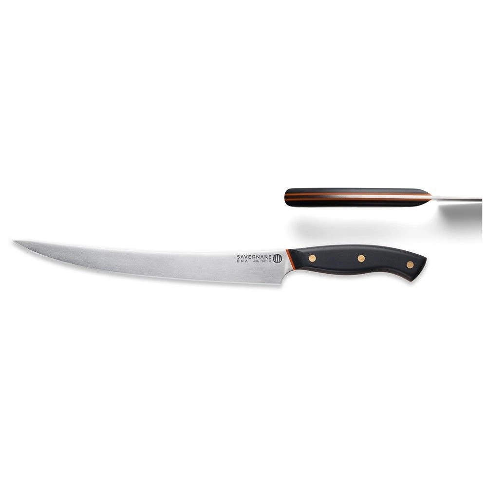 Savernake DNA PC26 26cm Carving Knife - Anthracite & Orange With Traditional Handle - Image 2