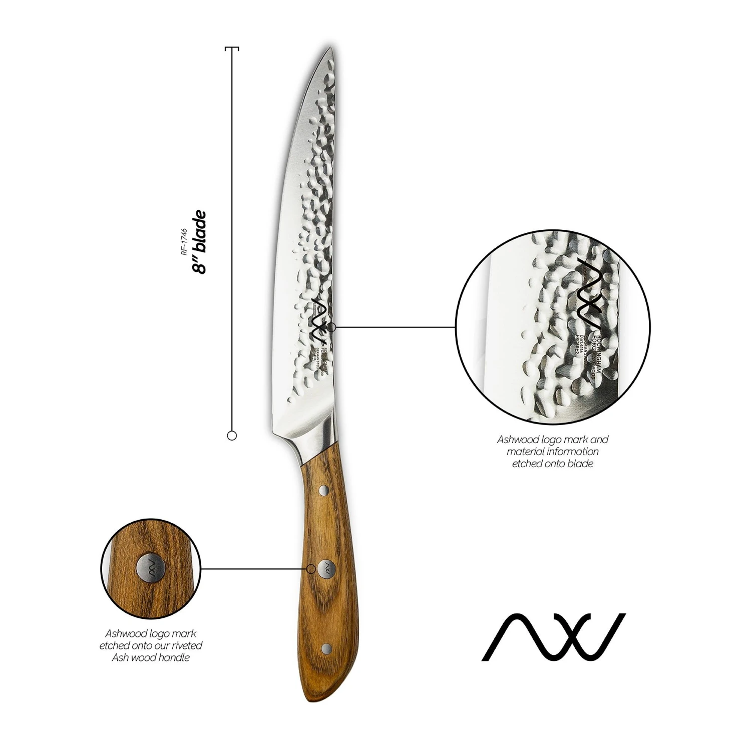 Rockingham Forge Ashwood 20cm Carving Knife - Image 2