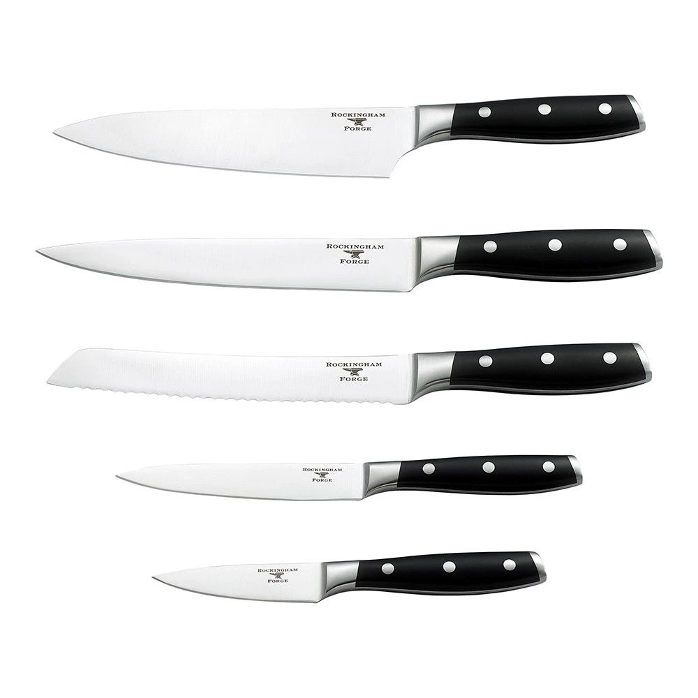 Rockingham Forge Professional 5 Piece Knife Set With Canvas Case (RF-7090/CASE) - Image 2