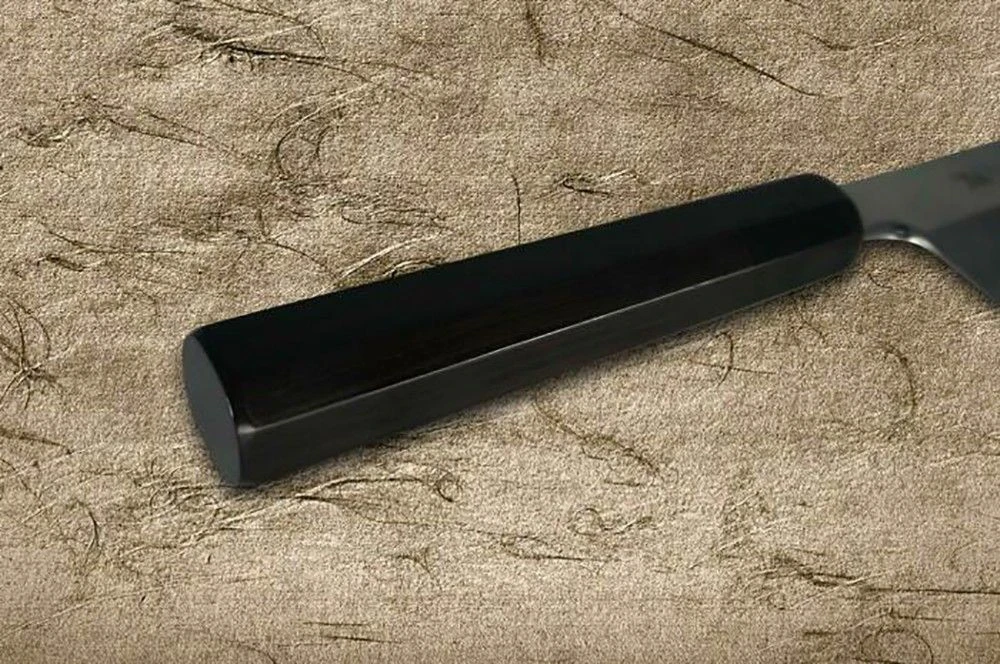 Sakai Takayuki Aoniko Blue 2 Steel Ebony Handle Japanese Chef's Kamagata-Usuba (Vegetable) 180mm - Image 4