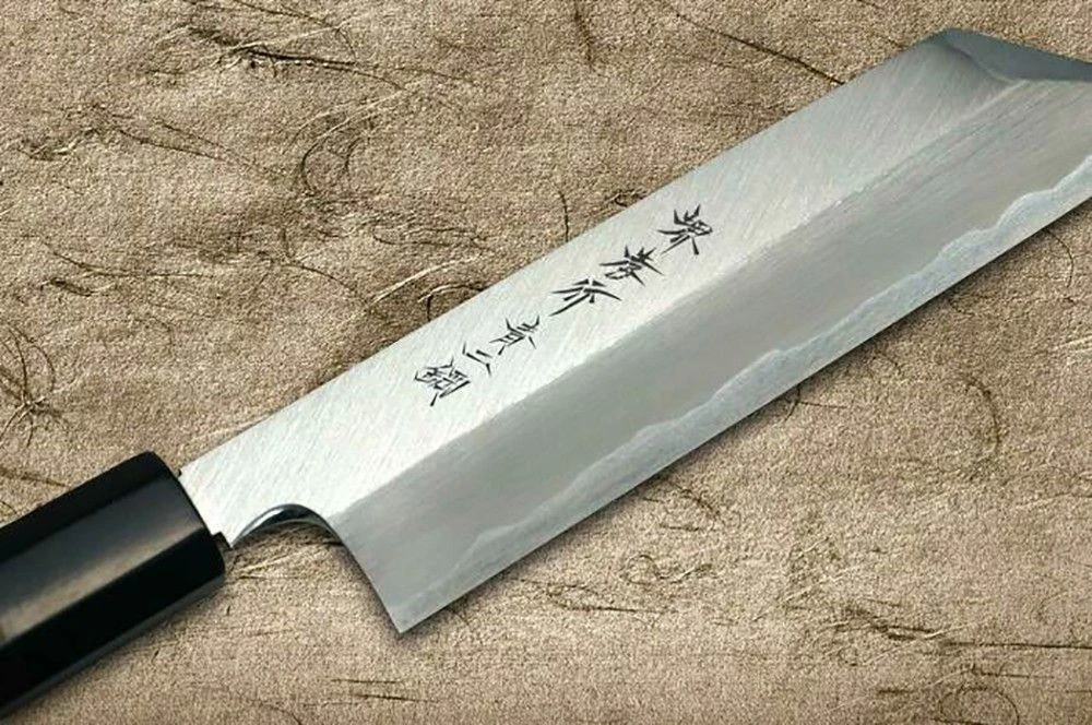 Sakai Takayuki Aoniko Blue 2 Steel Ebony Handle Japanese Chef's Peeling Knife 180mm - Image 2