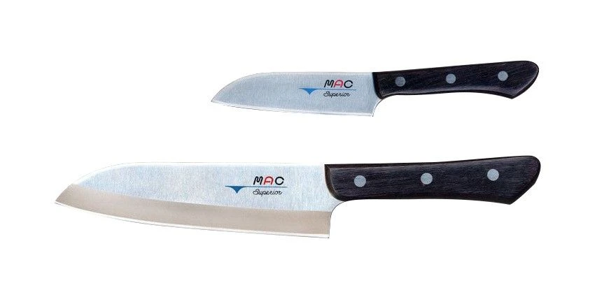 MAC Superior Series 2 Piece Santoku Knife Set (SK-201)