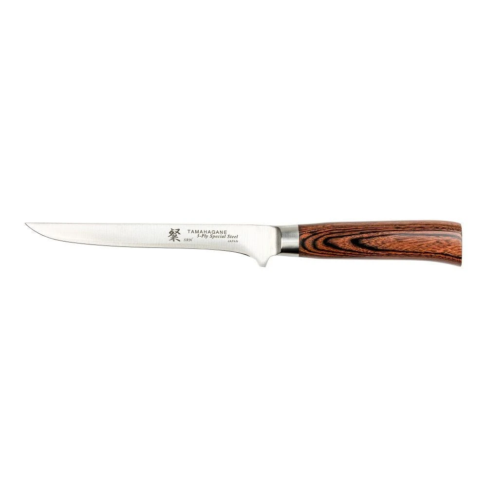 Tamahagane San Tsubame Wood 16cm Boning Knife (SN-1119)