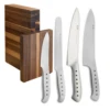 Tojiro 4 Piece Magnetic Block Set (Chef's, Carving, Bread & Utility Knife)