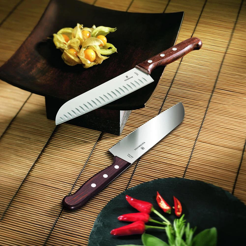 Victorinox Wood 17cm Santoku Knife (6850017G) - Image 2